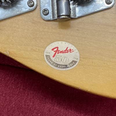 Squier by Fender 50th Anniversary P-Bass 1996 - Torino Red image 22