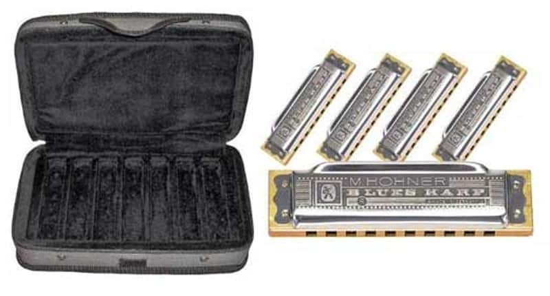 Hohner Case of Blues 5 Harmonica Package with Case image 1