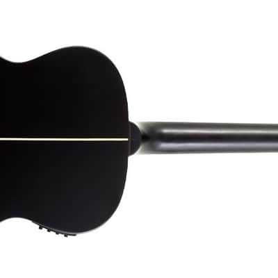 Washburn DFEFE-A Deep Forest Folk Acoustic/Electric Guitar - Striped Ebony (DFEFE-A-U) image 3