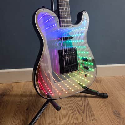 Infinity Mirror LED Electric Guitar – Sound Reactive RGB Lights - Customised in the U.K. image 11