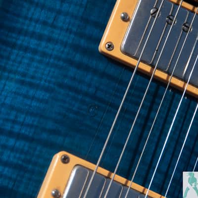 Late 90's ESP Horizon Custom Classic - Neck Through - See Through Blue w a KILLER AAA Flamed Maple Top - Made In Japan - Pro Set Up w Perfect Frets/Action/Intonation! image 18