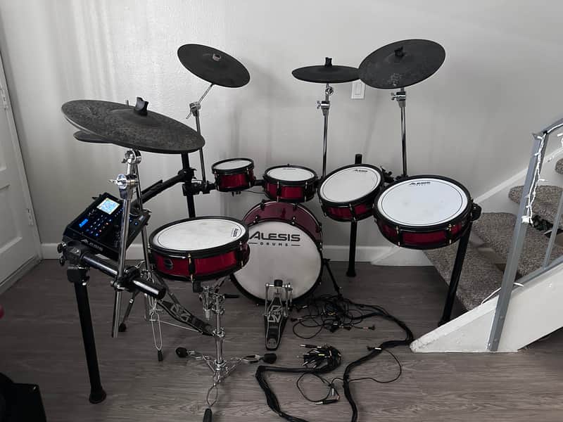 Alesis Strike Pro Special Edition Electronic Drum Set 2010s - Black / Red image 1