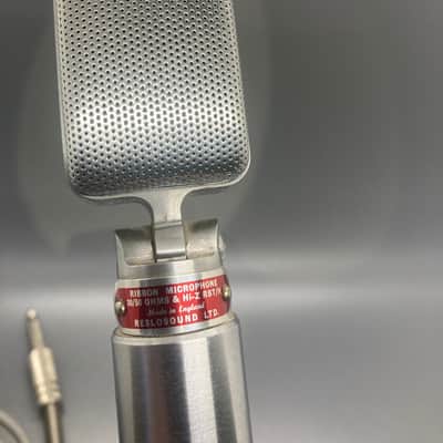Vintage 1950s Reslo Reslosound Ribbon Microphone 30/50 Ohm (tested working) image 3