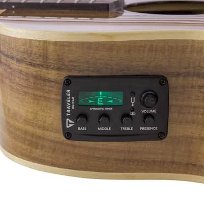 Traveler Guitar Redlands Concert 6 String Acoustic-Electric Guitar, Right, Koa (RC KE) image 5