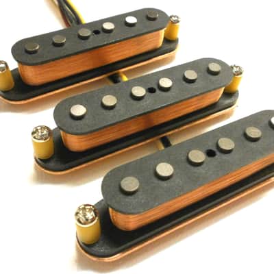 Stratocaster Pickups SET A5 STEEL BASE PLATE Strat  Q  Fits Fender Vintage HOT Hand Wound Custom Blues Rock image 5