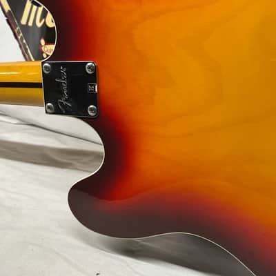 Fender Starcaster Semi-Hollow Body Electric Guitar - Aged Cherry Burst with Gig Bag image 14
