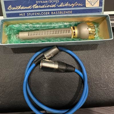 AKG/Telefunken D 19 B Cardioid Dynamic Microphone 1960s - Gold/Gray image 10