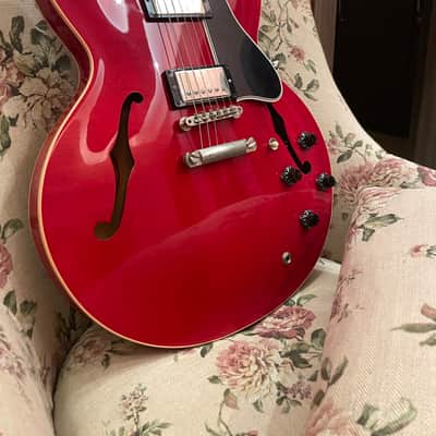 Gibson Memphis USA ES-335 Semi Hollow Dot Cherry w/ OHSC & COA image 2