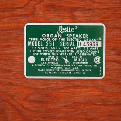 Leslie 251 Rotating Speaker Cabinet Modded for Guitar Amps #57463 image 8