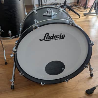 Ludwig Keystone Drum Kit 2017 in Black 20/16/13 "Super Beat" + Atlas Cases image 2