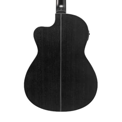 Ibanez GA5MHTCE Classical A/E Guitar - Weathered Black Open Pore image 7