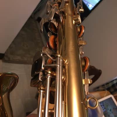 SUMMER DEAL PRO VERSION "MADE EXPRESSLY" FOR F. E. OLDS EARLY L.A PARISIAN ALTO SAXOPHONE (NOT "AMBASSADOR" CHEAP LATER ONE) ORIGINAL LACQUER NEWER PADS BRILHART MPC , NICE CASE, EXTRAS made france image 21