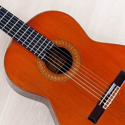 1973 Sakazo Nakade No. 1200Y Vintage Classical Guitar, Spruce + Brazilian Rosewood w/ Case image 8