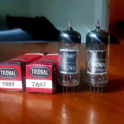 Sylvania 7687 NOS Audio Tubes Matched Pair - McIntosh Scott Dynaco image 1