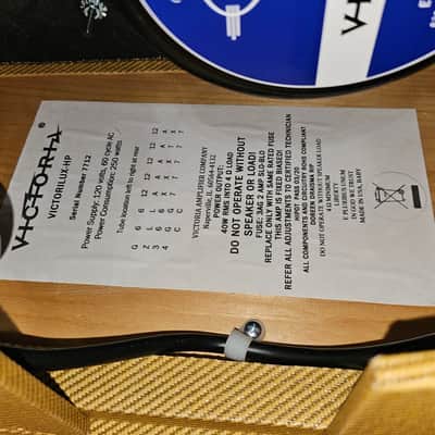 Victoria Amplifier Victorilux 2x12 Combo, Tweed image 6