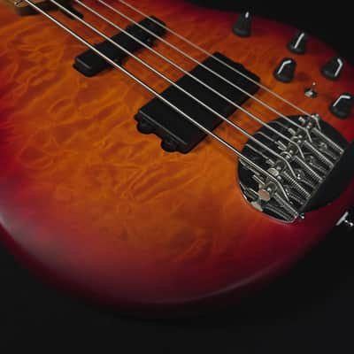 Lakland Skyline 55-02 Deluxe Satin Cherry Burst 5-String Bass image 11