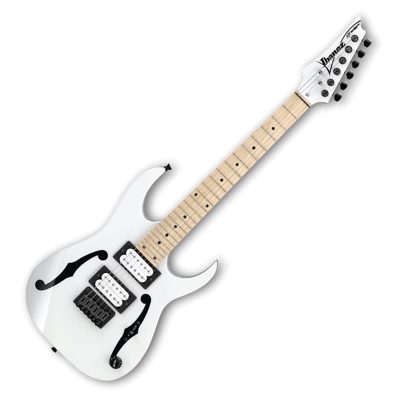 Ibanez Paul Gilbert Signature PGMM31 White Electric Guitar HH image 1