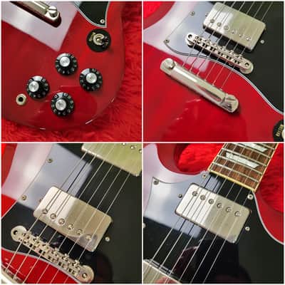 1998 Bacchus BSG-68V SG Standard - Vintage Series - Cherry  - All Original - Made In Japan MIJ image 4