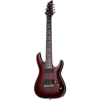 Schecter Hellraiser C-7 Electric Guitar, Black Cherry image 2