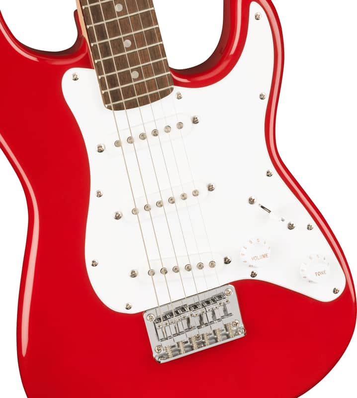 Squier Mini Stratocaster®, Laurel Fingerboard, White Pickguard, Dakota Red image 1