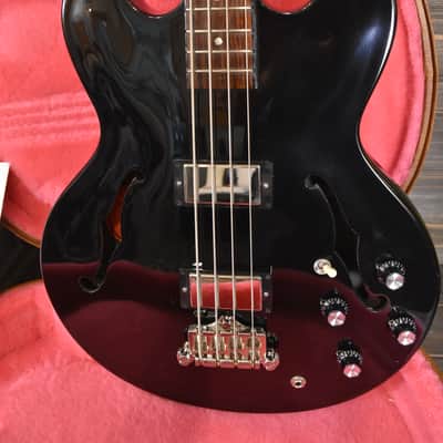 Gibson ES-335 Memphis Bass 4 string 2013 Black Hollow Body w Hard Case / COA image 1