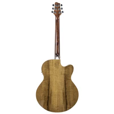 Sawtooth Myrtlewood Jumbo Cutaway 24 Fret Left Handed Acoustic Electric Guitar image 4