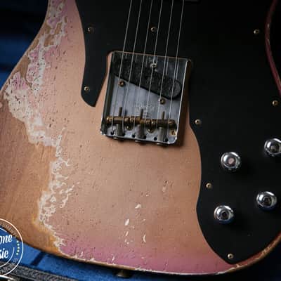 2025 Fender Custom Shop Ltd Tele Custom Heavy Relic Aged Twilight Sky image 5