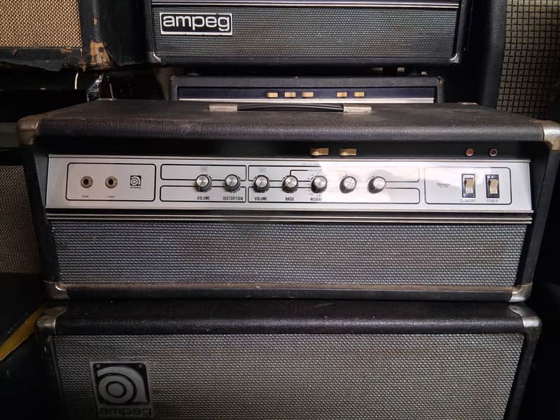 Late 70s Ampeg V-4 100-Watt Guitar Head with Distortion Control Serviced F&T Capacitors Vintage Tubes image 1