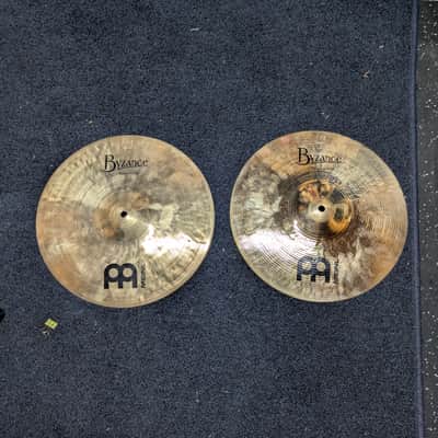 Meinl 14" Byzance Brilliant Medium Hi-Hat Cymbals (Pair) 2004 - Present - Brilliant image 1