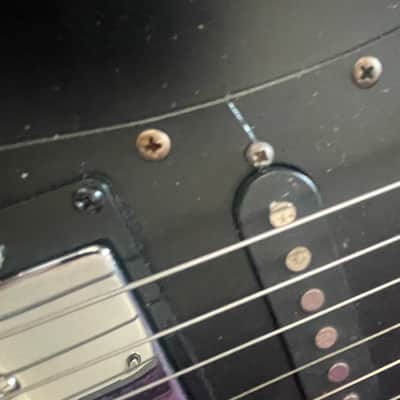 Vintage 1986 Aria Pro II 'The Cat' - MIJ - Electric Guitar HSS Hardtail Black image 4