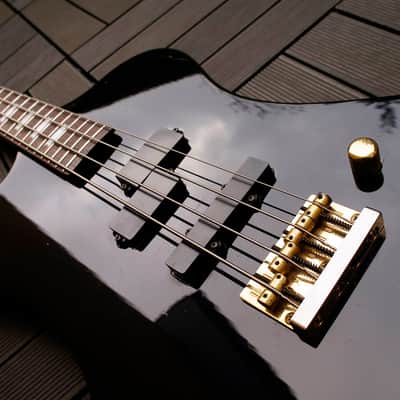 Fernandes  MV-65NS Nikki Sixx Reversed T-bird 1991 Black image 5