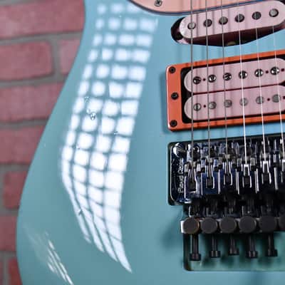 Kramer Elliot Easton Pro 1 1987 Seafoam /Neon Pink Guard andPickups w/OHSC image 21
