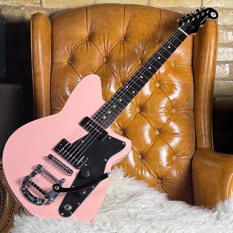 Reverend Rick Vito Soul Agent Orchid Pink Electric Guitar W/ Original Box & Case Candy! image 1