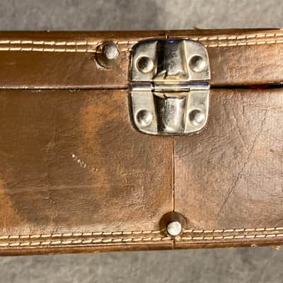Hagstrom Guitar hard case 1970’s - Brown faux leather image 11
