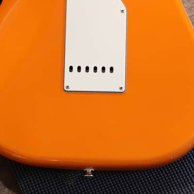Lefty! 2019 D'Pergo Aged Vintage Classic Limited Brazillian Electric Guitar Orange + HSC image 16