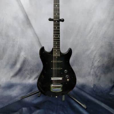 VINTAGE, Mild Relic, Harmony H-804 Electric Guitar 1970s - Black image 1