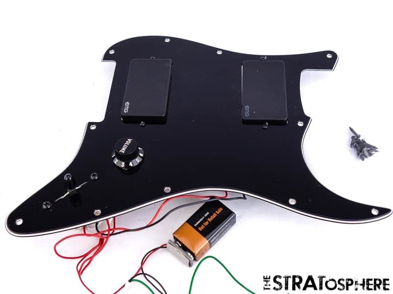 Fender Jim Root Stratocaster Strat LOADED PICKGUARD, Active EMG 60 81 Black! image 1