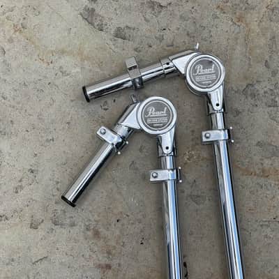 (2) Pair Pearl Uni-Lock Long Tom Holder Arms 13" x 3" Mounts image 7