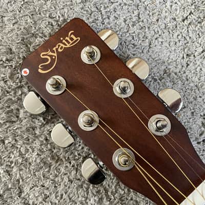 S.Yairi 40 Inch OM Acoustic Guitar in Blue Green, Spruce Top, Rosewood Fingerboard image 13