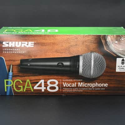 Shure PG 48 Microphone W/ XLR Cable 2025 - Black image 2
