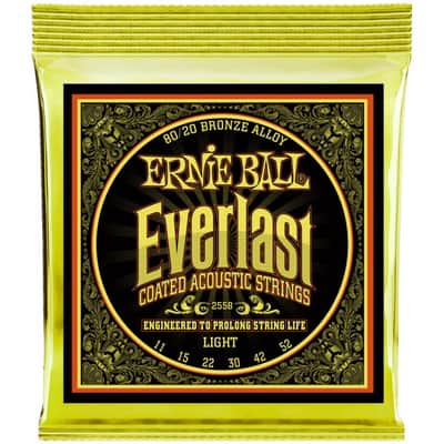 ERNIE BALL 2558 Everlast Bronze 011-052 Coated Saiten für Akustikgitarre Light image 1