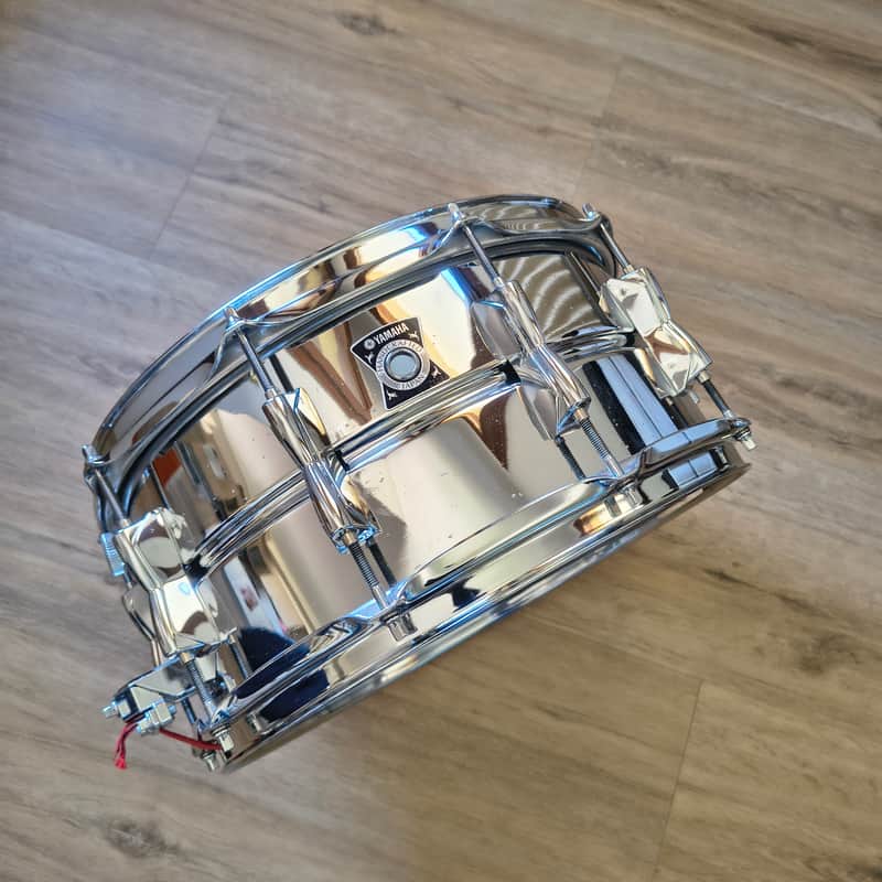 Yamaha SD3965 14x6.5 CHROME OVER ALUMINUM SNARE anni 2000 image 1