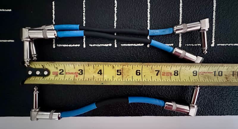 Three (3) Live Wire EG06LL Advantage Series 1/4" TS Right-Angle to Right-Angle Instrument Cable 2010s - Black image 1