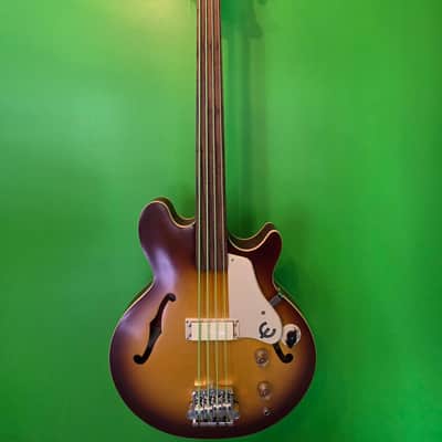 Epiphone Jack Casady Signature Bass Fretless 2024 - Present - Aged Royal Tan image 1