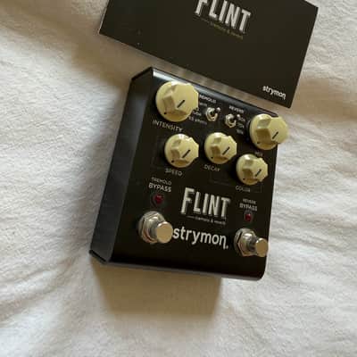 Strymon Flint Reverb and Tremolo V1 - GREAT CONDITION! Black with White Knobs image 2