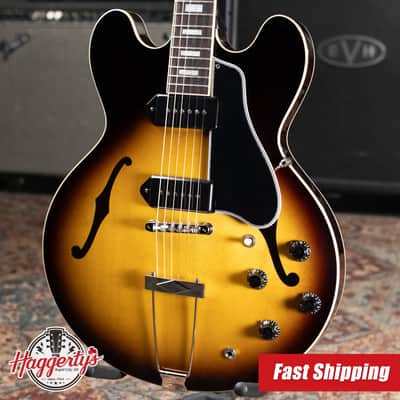 Gibson ES-330 Hollow Body Electric Guitar - Tobacco Burst with Hardshell Case image 1
