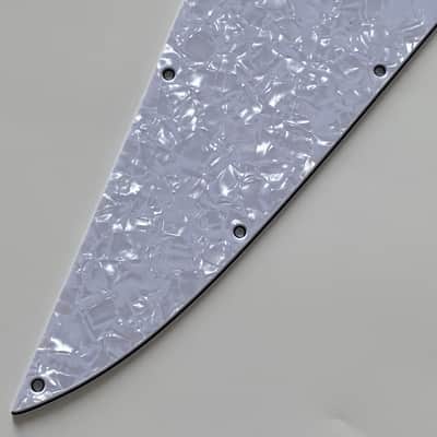 For Fit Gibson Firebird Red Logo Style Guitar Pickguard Scratch Plate 4 Ply White Pearl image 5