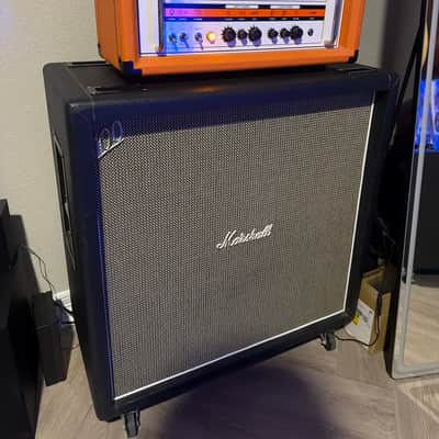 Marshall 1960BHW Handwired 120-Watt 4x12" Straight Guitar Speaker Cabinet 2001 - Present - Black image 3