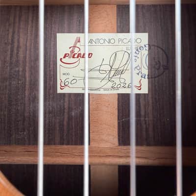 Picado Model 60 Classical Guitar w/case •made in Spain image 9