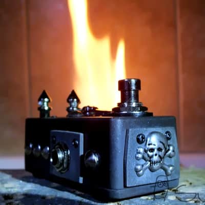 High gain distortion guitar pedal in the style of gothic metal image 4